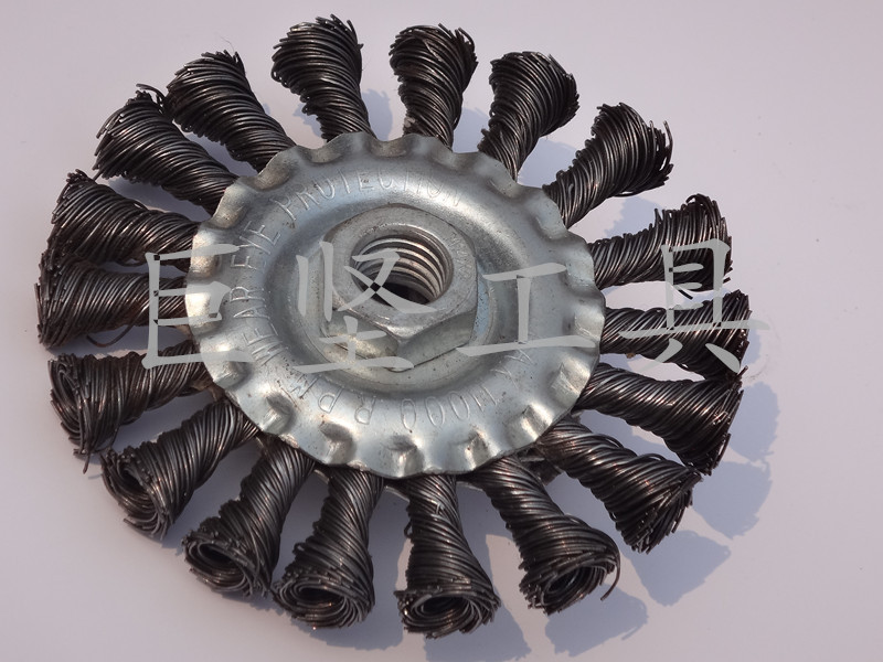 钢丝轮-油田管道清洁工具 工业清除油漆 扭丝带