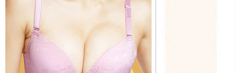 豐渡時尚經典-深V性感光面少女無縫一片式聚攏內衣無痕胸罩31