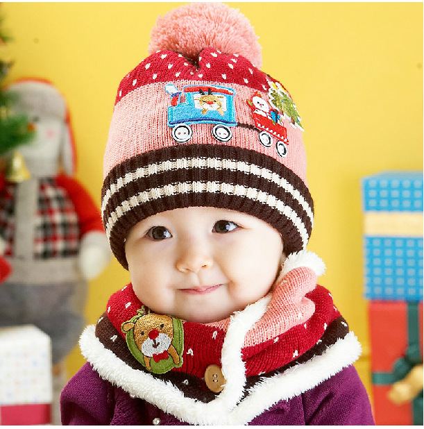 批发采购帽子-尚选 冬季新款棉帽 针织婴儿帽小