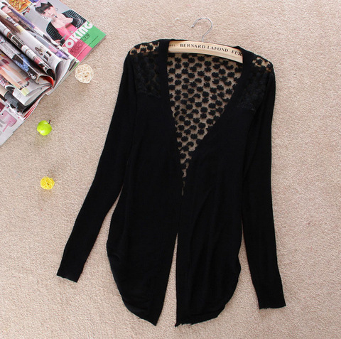 批发采购<em>女式针织</em>衫-2014<em>春</em>夏季新款<em>开衫</em>镂空