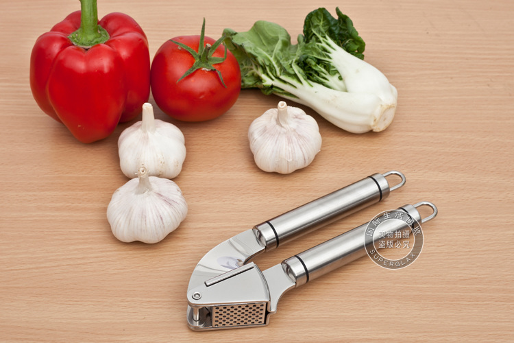 【外贸304不锈钢压蒜器 高级蒜蓉压 手动压蒜泥器 厨房蒜蓉制作工具】价格,厂家,图片,剥蒜器、蒜泥器,广州超亮贸易有限公司-马可波罗网