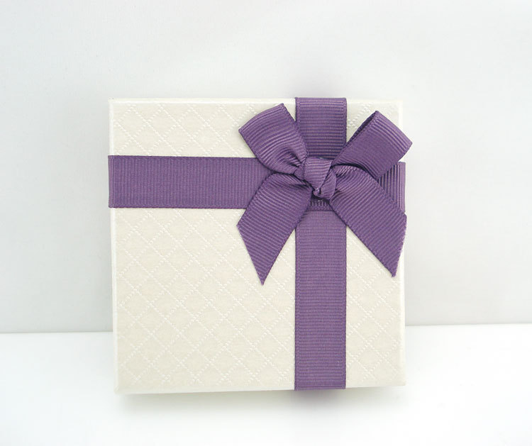 手镯礼物包装盒子蝴蝶结丝带首饰礼物盒子高贵有档次 紫色丝带