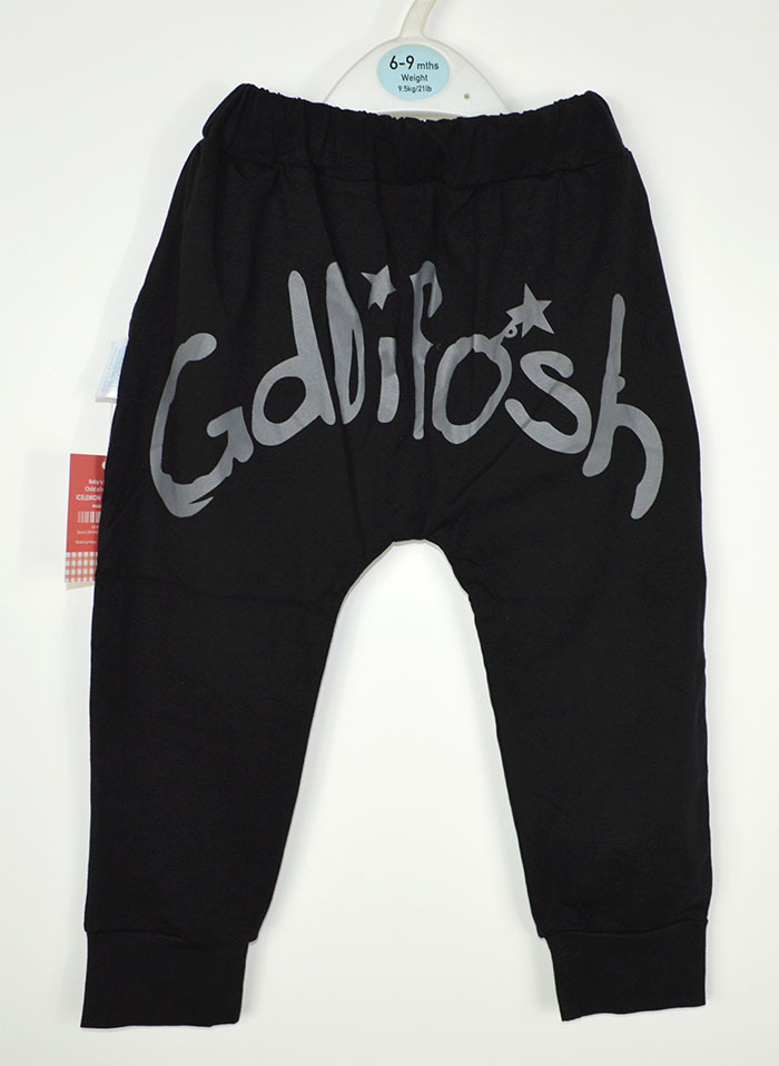 韩版星星字母男童裤子女童裤<em>儿童</em>哈伦裤宝宝马