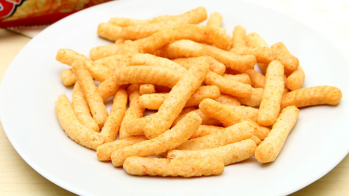 膨化食品-巧玲珑香脆虾条168可每袋 简装 超大