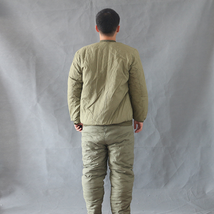 批发采购制服、工作服-军绿色棉衣棉裤套装劳