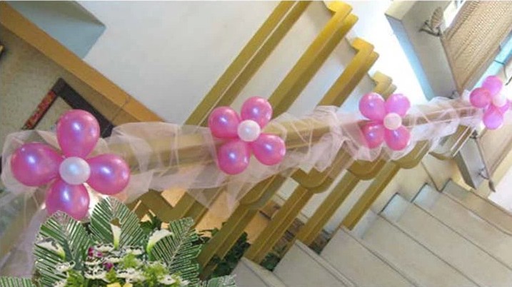 【结婚婚庆婚房装饰 5合一气球造型梅花气球夹