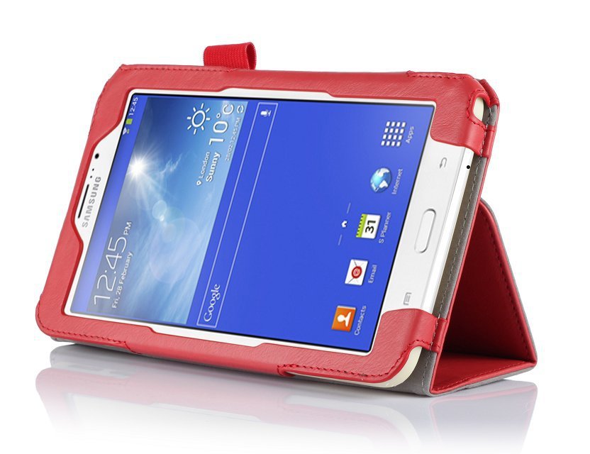 手机保护套-三星 Galaxy Tab 3 Lite 7寸 牛皮纹