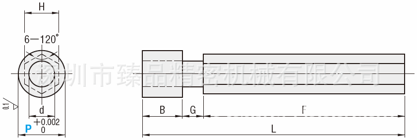 精密級硬質合金銷規大口徑型VGOB圖