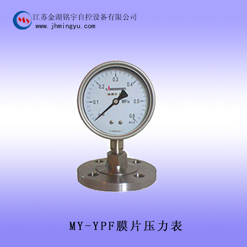 MY-YPF膜片壓力表