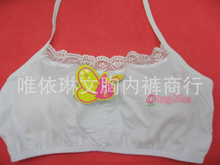 <em>背心</em>、<em>裹胸</em>、内穿t恤-系带纯棉少女<em>文胸</em>海绵垫