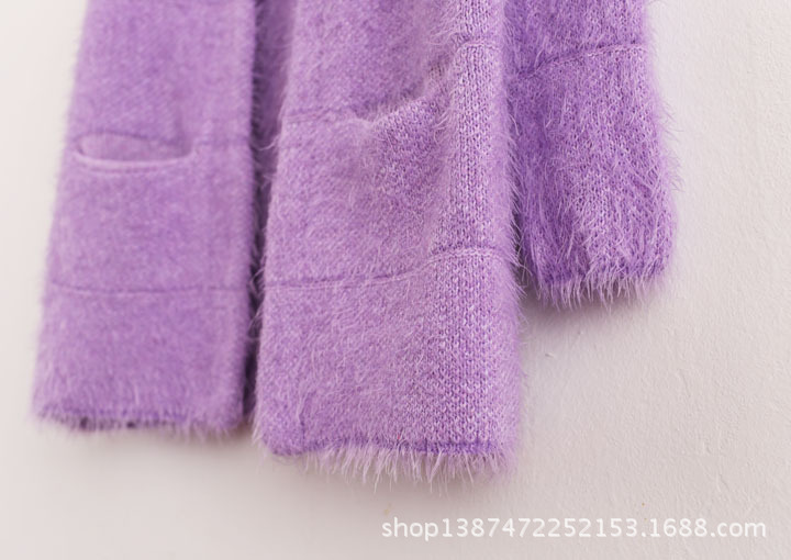 批发采购<em>女式</em>针织衫-<em>马海毛</em>糖果色<em>开衫外套</em> 2