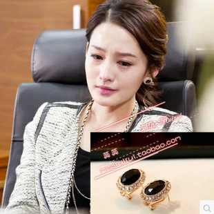 批发采购耳饰-千金归来李沁\/沈长清同款满钻宝