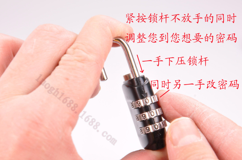 韩版 旅行箱包密码锁 门柜密码挂锁 数字滚轮密码锁 机械密码锁