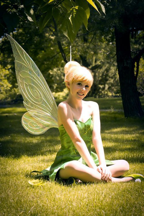 New 2017 Disney Tinker Bell Blonde Style Cosplay Wigs Cos Wig Free 