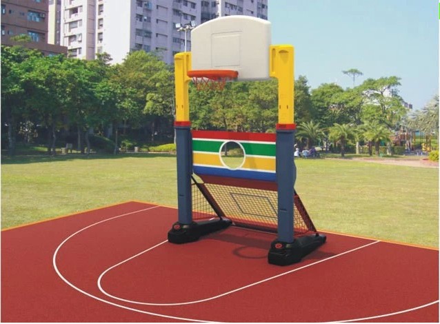 【幼儿园儿童塑料篮球架足球网移动篮球架足球