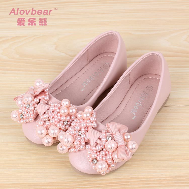 春秋季新款单鞋外贸超纤皮公主鞋韩国女童皮鞋 儿童鞋批发 D01-43