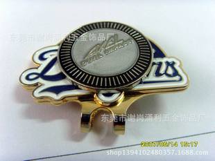 业制作帽夹 高尔夫帽夹 金属帽夹/帽徽 <em>头发夹</em>
