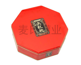 中国茗茶铁皮盒 极品大红袍铁盒异形盒 武夷岩茶包装 茶叶盒 定做