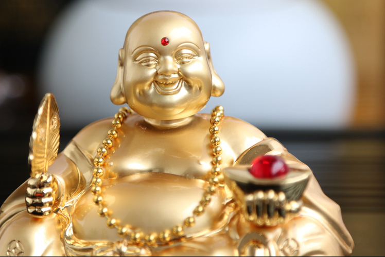 厂家直销 汽车香水座 创意合金汽车摆件 平安佛 新款摇头动扇佛