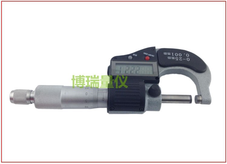 批发广陆数显千分尺0-25 50 75 100MM*0.001螺旋测微器 一级代理