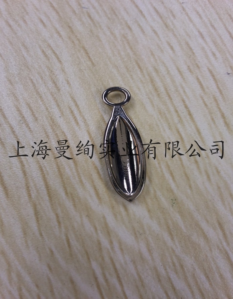 拉链头-花式拉片动感树叶型镀白金色黑金色-拉