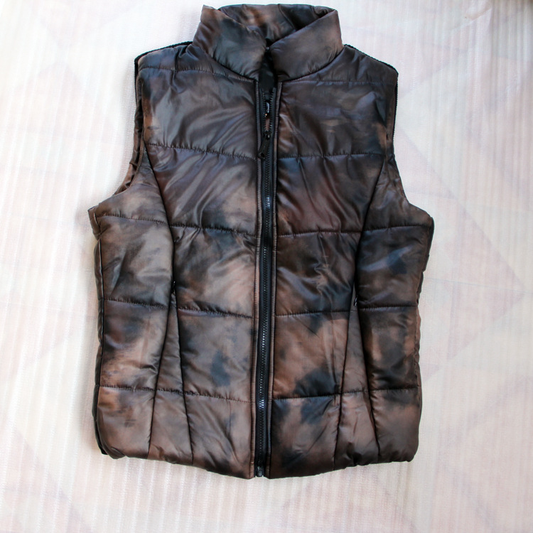 秋冬新款男士迷彩<em>马甲</em>外套<em>男装</em>加厚<em>立领马甲</em>批