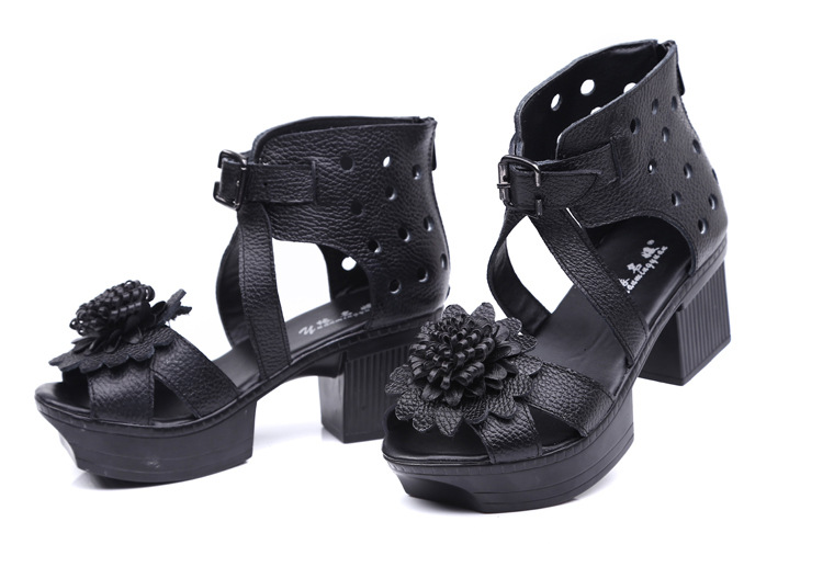 <em>凉鞋</em>-2014夏季新款 <em>淑妹</em>正品真皮 高跟皮带打