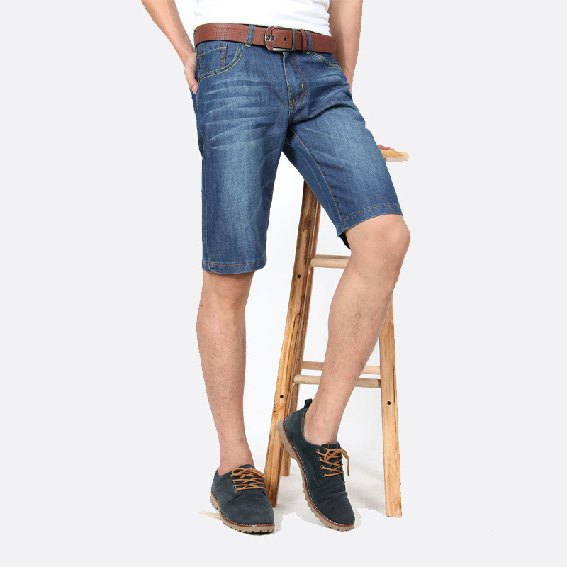 低价爆款男式<em>牛仔</em>批发 <em>男装牛仔短裤</em>韩版<em>直筒</em>