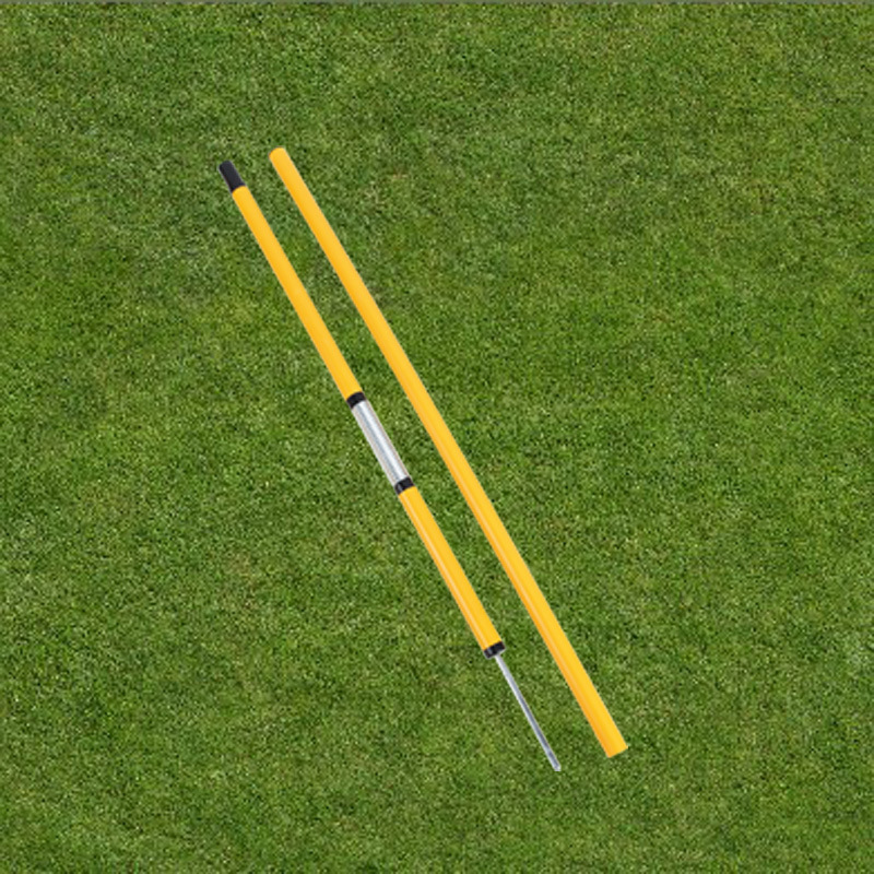 【厂家直销 有弹簧足球训练标志杆 速度训练绕