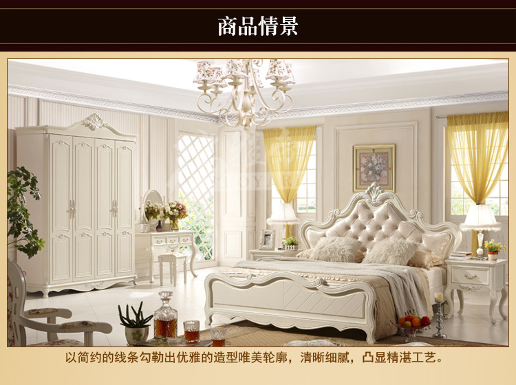 厂家直销批发价 象牙白实木卧室梳妆台 韩式化妆台新款