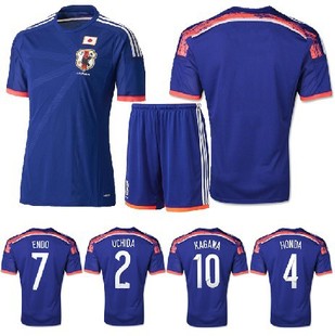 足球服-2014世界杯日本队主场客场足球队服 足