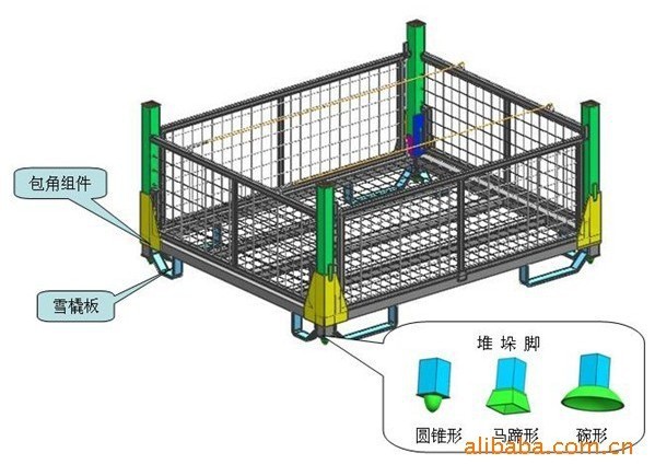 货架堆垛脚