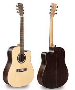 弹拨类乐器-正品BROOK布鲁克吉他 40寸 41寸单板民谣吉他 单板吉他 热卖