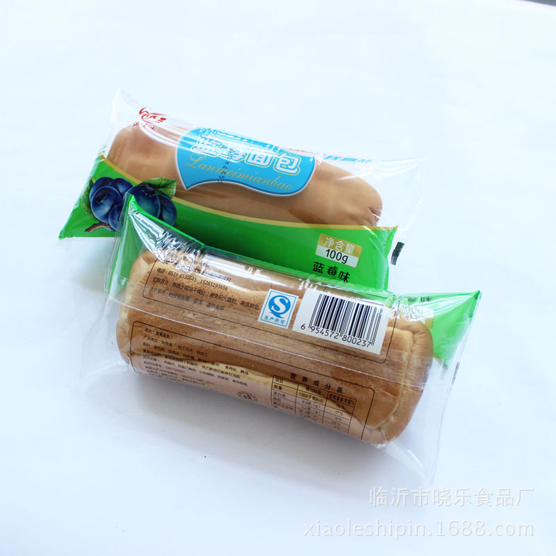 休闲零食品批发 点心早餐 独立小包装 蓝莓面包