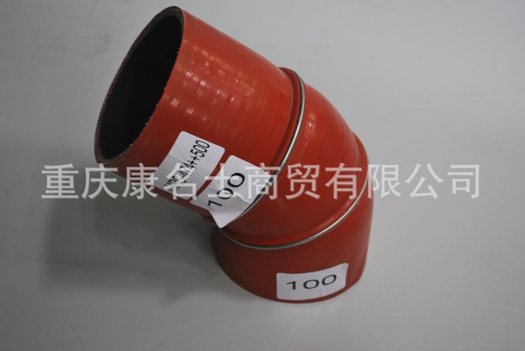 硅胶管厂家KMRG-474++500-胶管内径100XL220XL140XH150XH180内径100X耐热胶管,红色钢丝2凸缘27字内径100XL220XL140XH150XH180-3