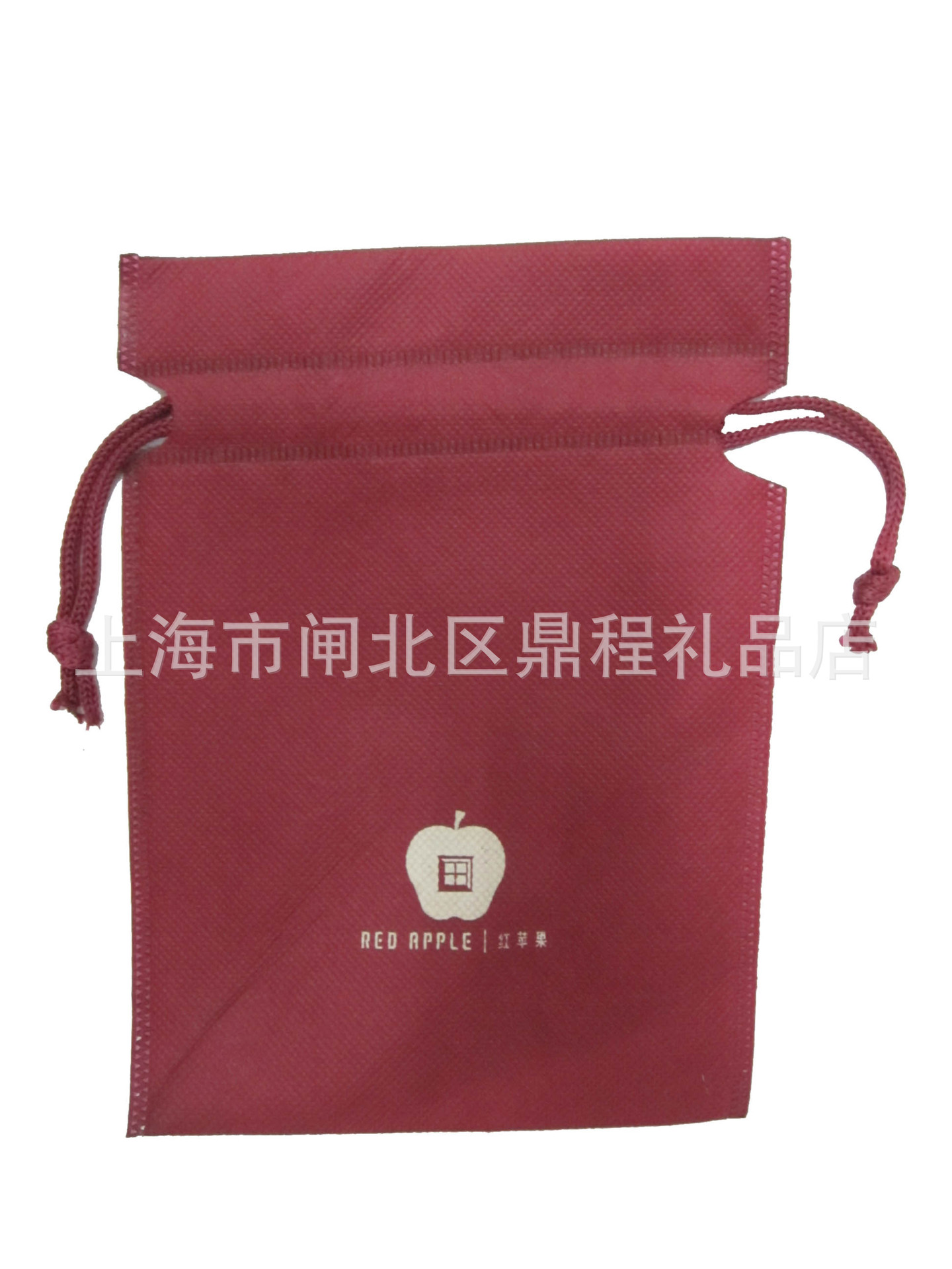【鼎程】棕红色束口袋,无纺布抽绳袋,80-120g定制厂家直销