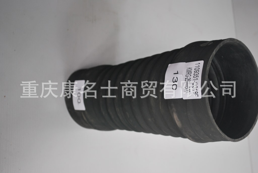 硅胶暖风管KMRG-259++500-解放胶管1109351-Q318F-内径100变130X生产硅胶管-9