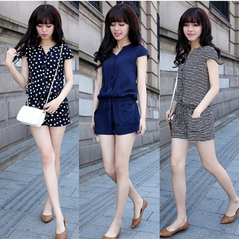 <em>连体</em>衣服女装夏天韩版潮大码雪纺<em>连体裤</em>显瘦连