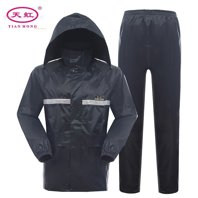 中国名牌 天虹雨衣套装 摩托车双层雨衣 图片