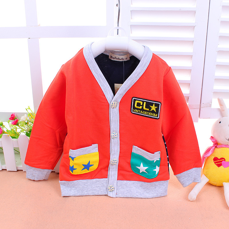 14批发春款 名人宝贝 <em>男宝宝</em>全棉<em>长袖</em>V领T恤 