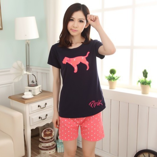<em>女士睡衣一件代发</em> 可爱卡通<em>纯棉</em>家居服女士套