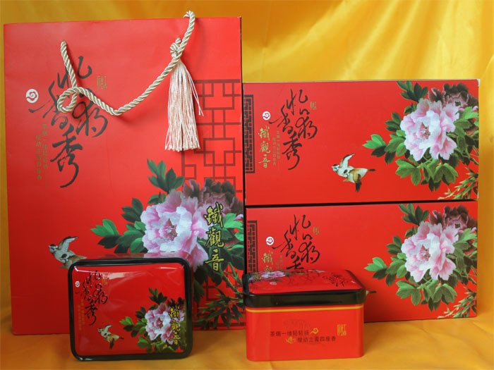 【简易铁观音茶叶烟条空礼盒批发多版面可选】