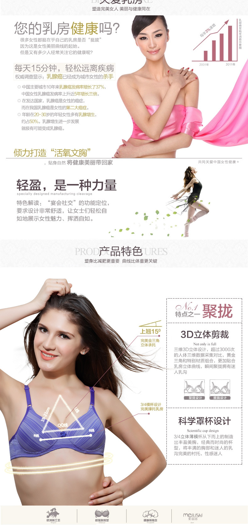 <em>文胸</em>-<em>普宁</em>内衣<em>厂家</em>低价<em>直销</em> 舒适无钢圈<em>文胸</em>女