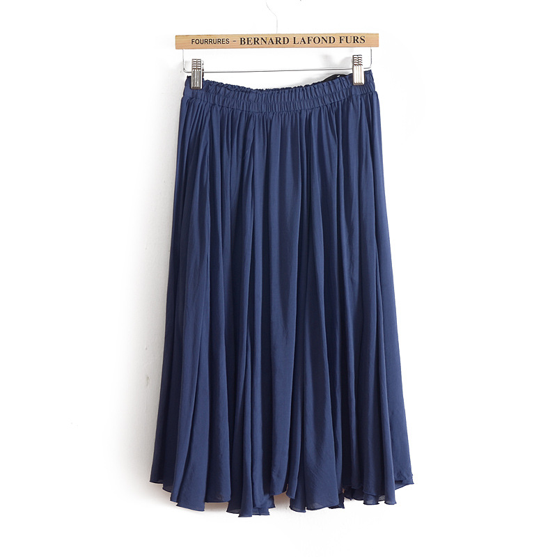 2014春夏装新款松紧大码修身女式纯色半身裙