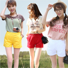 夏季<em>热裤模特</em>_女韩国女夏装_宽松显瘦<em>短裤</em>_厂