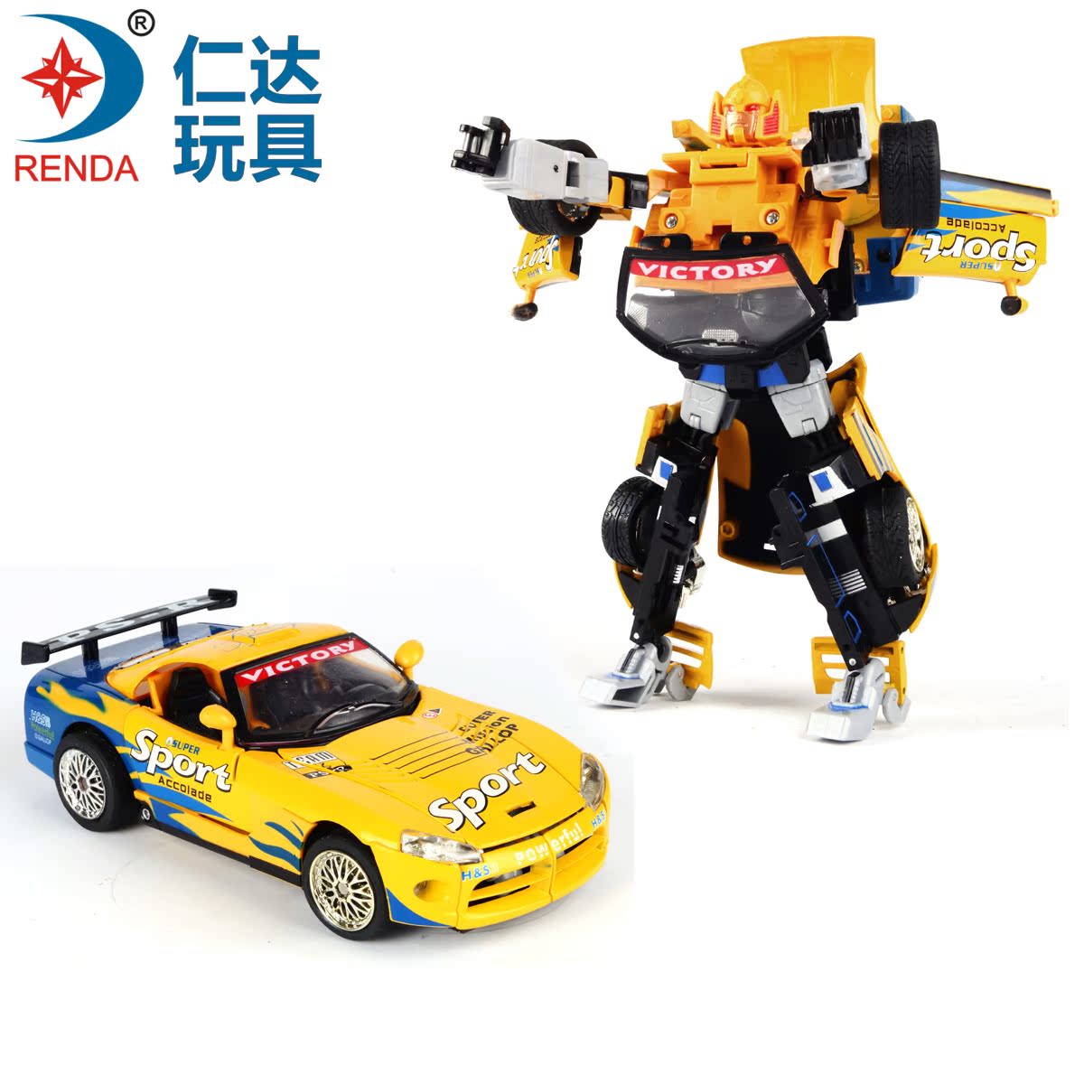 仁达 金属变形车机器人玩具系列 RD800407 图