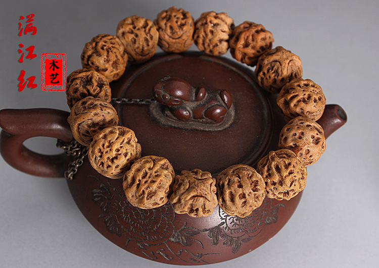 【新款物美价廉佛教麒麟眼菩提子念珠菩提子手