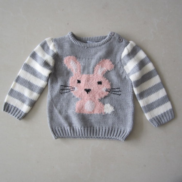 批发外贸原单F&F<em>儿童</em>圆领卡通<em>套头毛衣</em>外套