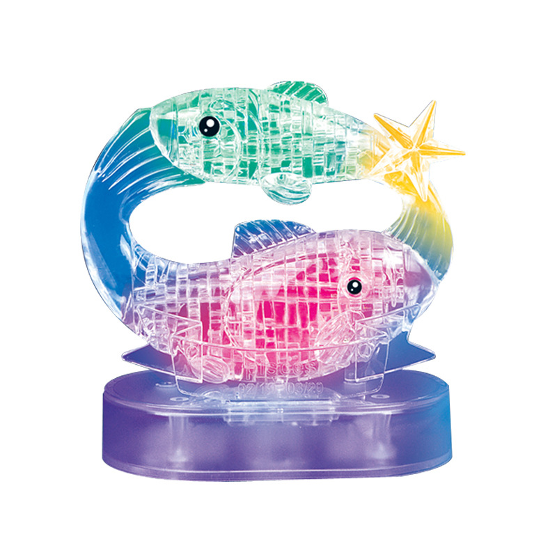积木 玩具 【产品名称】:crystal puzzle diy 水晶闪光月亮 【包装