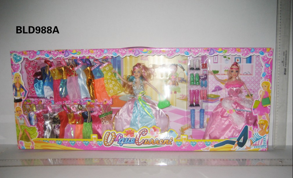 <em>芭比娃娃</em> 实身时尚芭芘 可爱<em>女孩</em>礼服<em>芭比娃娃</em>